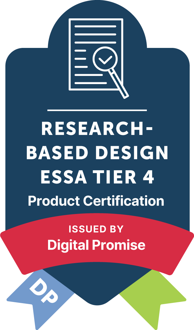 Research-Based Design ESSA Tier 4 badge